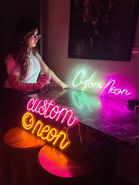 Custom Neon Sign Neon Sign Customized Ts Wedding Etsy