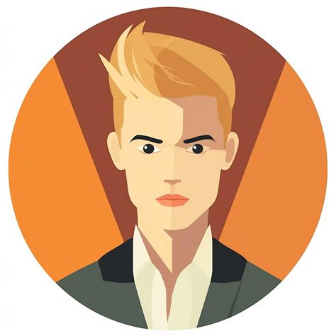 Premium Ai Image A Man With Blonde Hair And A Shirt On The Front Of His Face