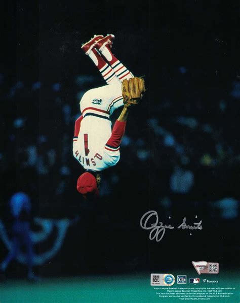 Ozzie Smith Autographedsigned St Louis Cardinals 8×10 Photo Fan 30088