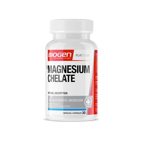 Biogen Magnesium Chelate 100mg - 30 Caps
