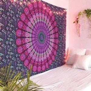 Hippie Mandala Hippie Hippies Wall Hanging Cotton Tapestry Hippie