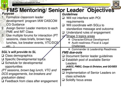 Mentor Program Us Army Soldier Support Institute Ppt Download