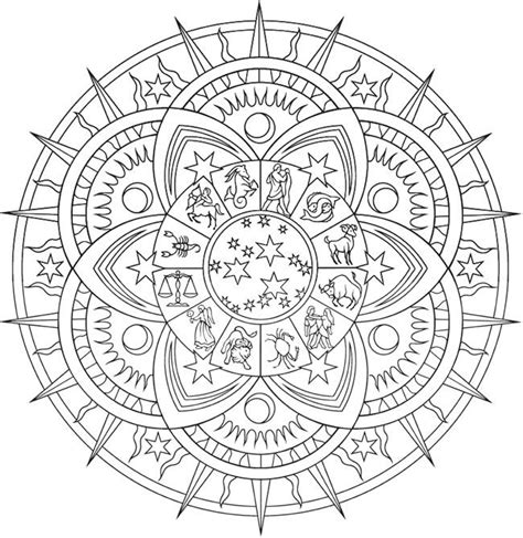 Full Moon Coloring Pages Mandala - Jambestlune