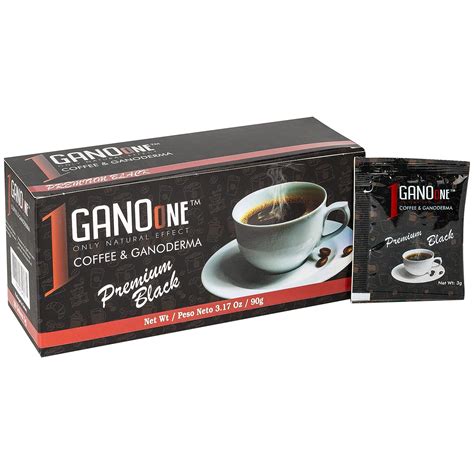 Cajas Ganoone Premium Black Caf Instant Neo De Hongo Reishi Con