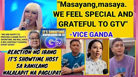 VICE GANDA AT MGA IT S SHOWTIME HOST NAGPASALAMAT SA GTV YouTube