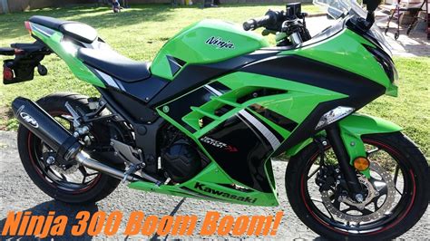 Kawasaki Ninja 300 With M4 Exhaust Unboxing Part Sound Test Youtube