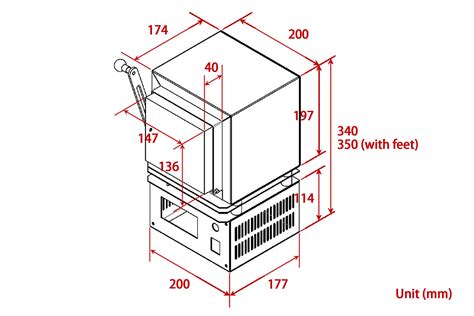 MTI KOREA 1100C Compact Muffle Furnace 4 X4 X5 W Programmable