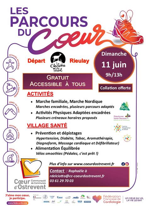 Les Parcours Du Coeur Coeur D Ostrevent