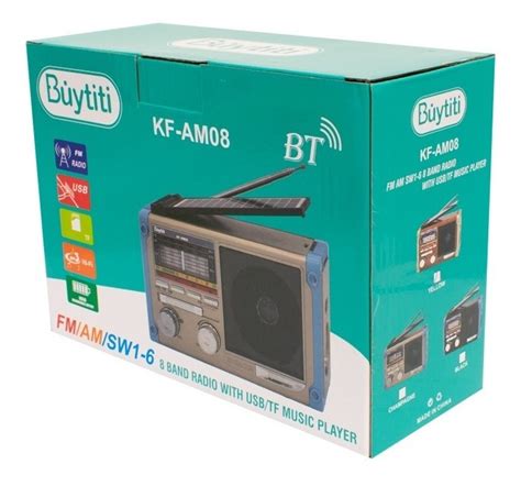 Bocina Portatil Radio Am Fm Usb Aux Bluetooth Buytiti Kf Jaectronics