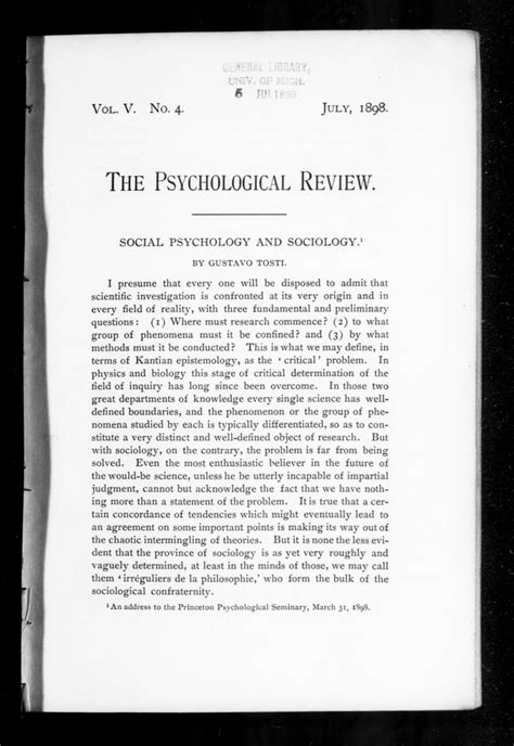 Psychological Review 1898 07 Vol 5 Iss 4 Free Download Borrow And