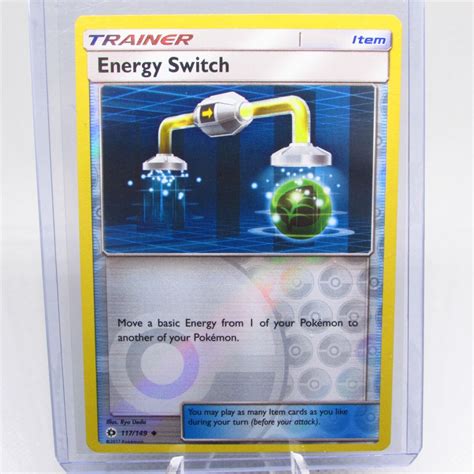 Pokemon Tcg Sun And Moon Base Energy Switch 117 149 Reverse Holo Ebay