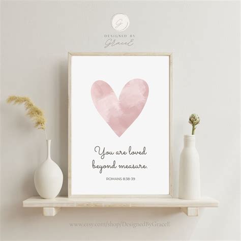 Boho Watercolor Nursery Heart Print Nursery Decor Nursery Wall Art