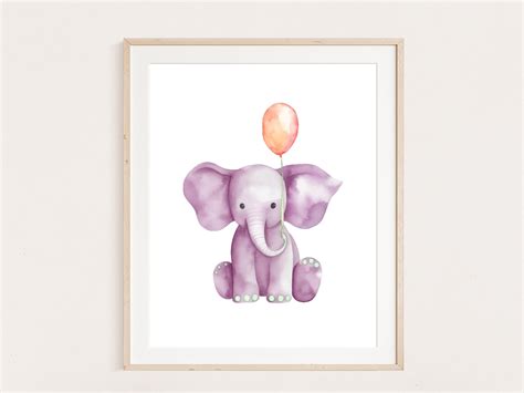 Elephant Nursery Wall Art Elephant Wall Art For Nursery Elephant Art Printable Elephant Nursery