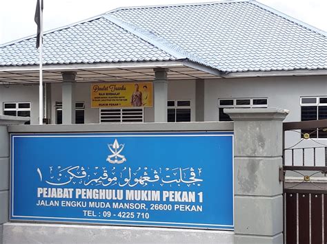 Pejabat Penghulu Mukim Pekan 1 Di Bandar Pekan