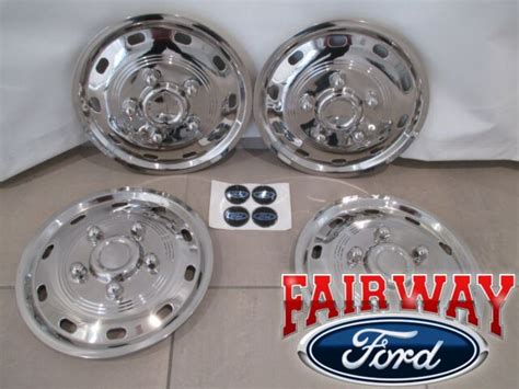 15 Thru 19 Ford Transit Oem 16 Stainless Rim Wheel Covers Simulators Caps Srw Ebay