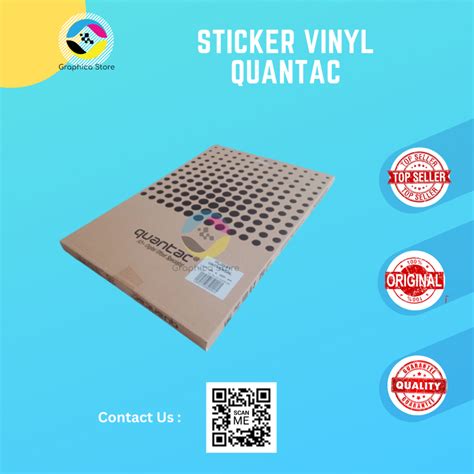 Jual Quantac Kertas Sticker Vinyl Laser A Glossy Matte Transparan