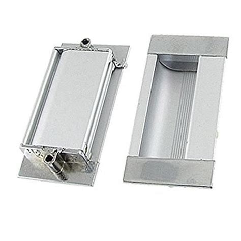 SOURCINGMAP Lot De 3 110 Avec Poignes De Porte En Aluminium Argent