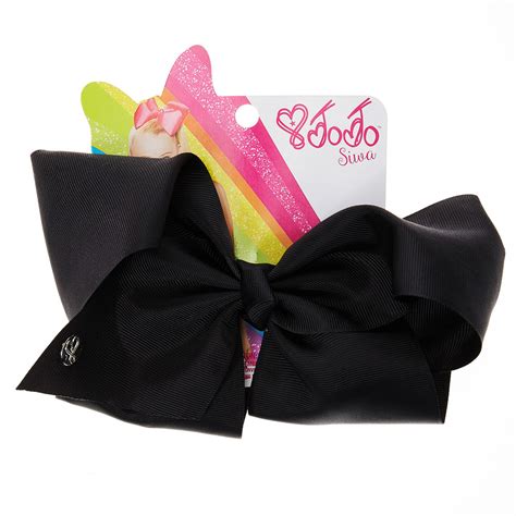 Jojo Siwa Large Black Signature Hair Bow Claires Us