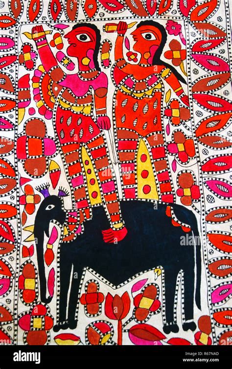 Madhubani Painting High Resolution Stock Photography And Images Alamy