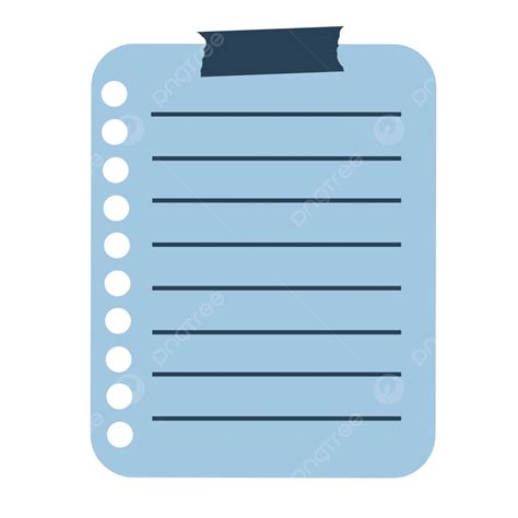 Blank Blue Sticky Note