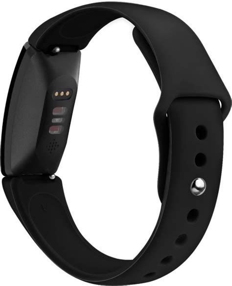 By Qubix Fitbit Inspire HR Siliconen Bandje Small Zwart Bol