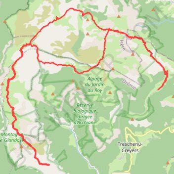 Trace Gps Rando Vercors Itin Raire Parcours