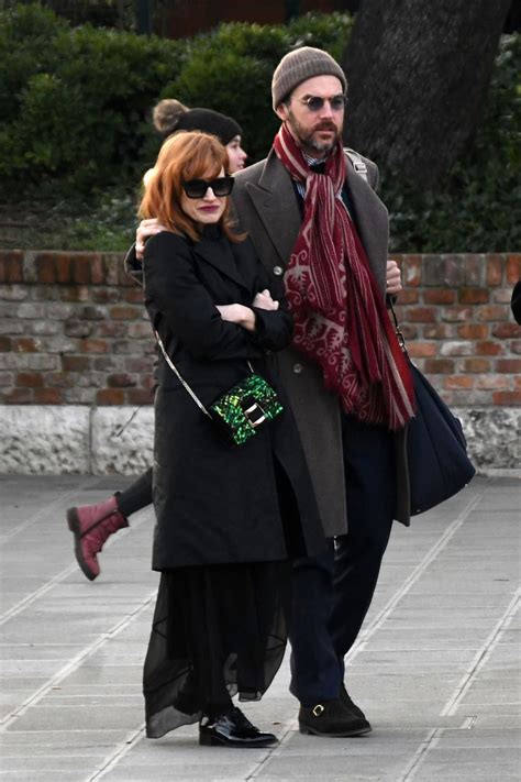 JESSICA CHASTAIN and Gian Luca Passi Out in Venice 12/30/2019 – HawtCelebs