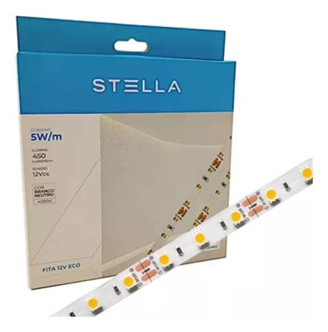 Tira Led Stella De W M Neutra K Ip Metros Para Perfil