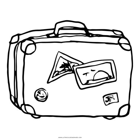 Luggage Coloring Page At Free Printable Colorings