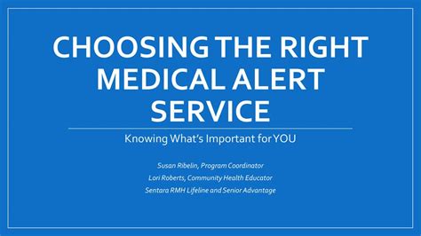 Choosing The Right Medical Alert Service Ppt Download