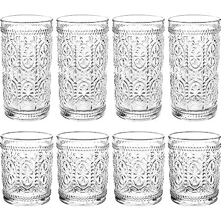 Amazon Bekith Pack Oz Romantic Water Glasses Premium