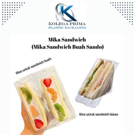 Jual Mika Sandwich Murah Mika Roti Tawar Mika Segitiga Tebal Isi