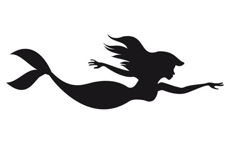 Free Little Mermaid Silhouette, Download Free Little Mermaid Silhouette ...