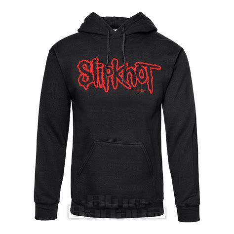 Slipknot Black Logo Hoodie, Metal Band Hoodie, Slipknot Merch UK