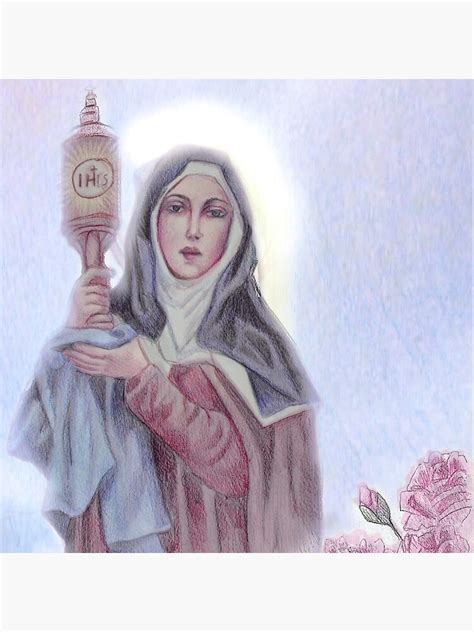 Saint Clare Of Assisi Sticker For Sale By Laki Redbubble