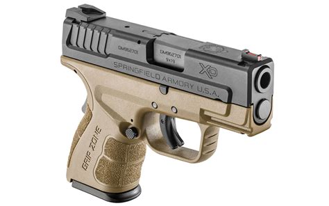 Springfield Xd Mod2 9mm Sub Compact Flat Dark Earth Fde With Gripzone Sportsmans Outdoor