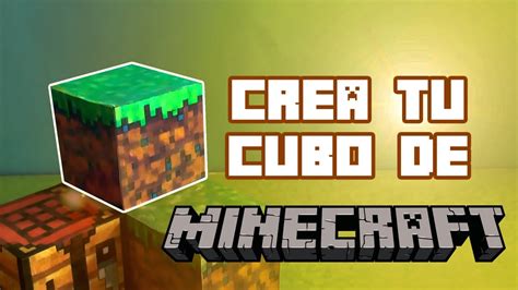 C Mo Hacer Bloques Cubos De Minecraft Minecraft Papercraft Youtube