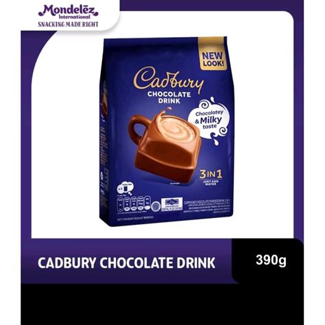 Jual Cadbury Hot Chocolate Drink 3 In 1 Regular 390g Minuman Coklat Premium Shopee Indonesia