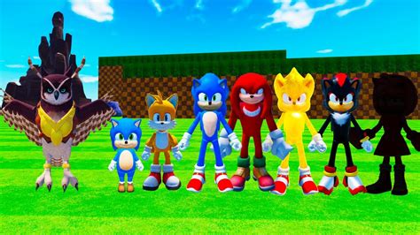 Como Transformarse En Todos Los Personajes De Sonic La Pelicula Roblox Sonic 2 La Pelicula