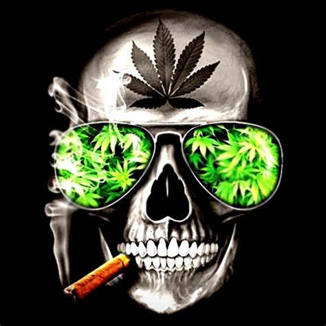 Weed Skull Wallpapers Wallpaper Cave