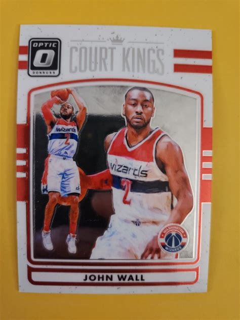 2016 17 Donruss Optic Court Kings Wizards Basketball Card 16 John Wall