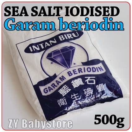 High Quality Salt Garam Laut Beriodin Putih Gram G Pek Intan