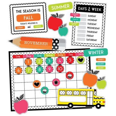 Carson Dellosa Schoolgirl Style Black White And Stylish Brights Calendar