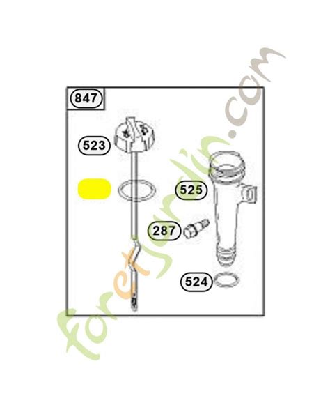 Joint torique Briggs Stratton 0003 000 0978 Pièce de détachée pour