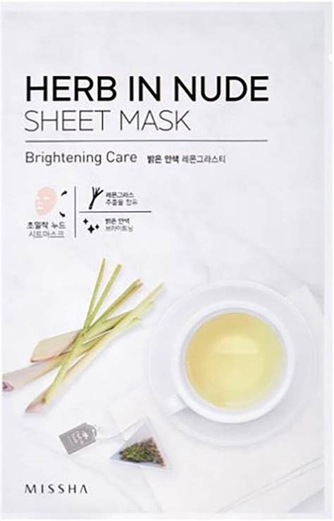 Missha Herb In Nude Sheet Mask Brightening Care 23 G Buy Best Price In UAE Dubai Abu Dhabi