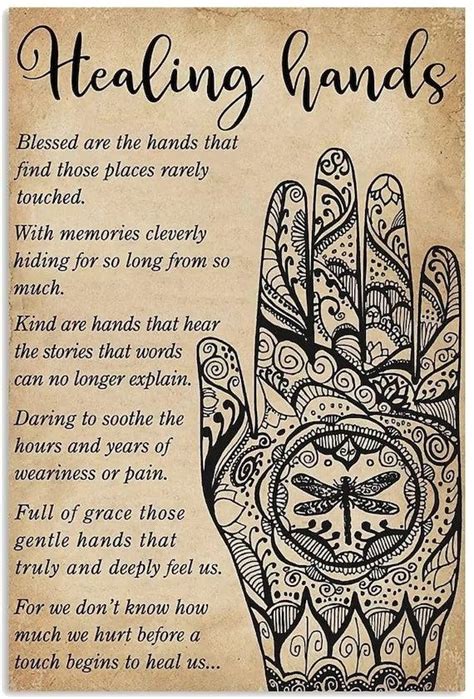 Healing Hands Massage Therapist Poster Etsy Uk Healing Hands Hand