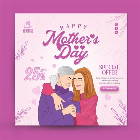 Premium Psd Happy Mothers Day Social Media Post