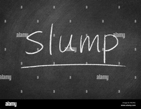 slump concept word   blackboard background stock photo alamy