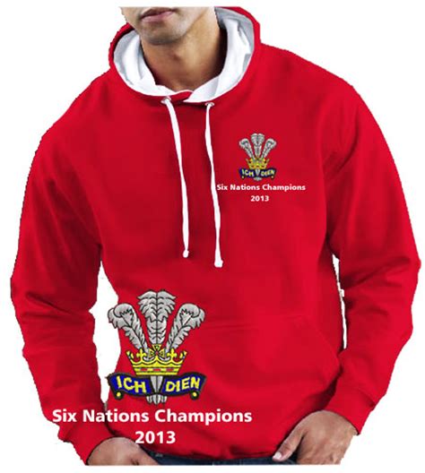 Wales Six Nations Champions 2013 Rugby Hoodie