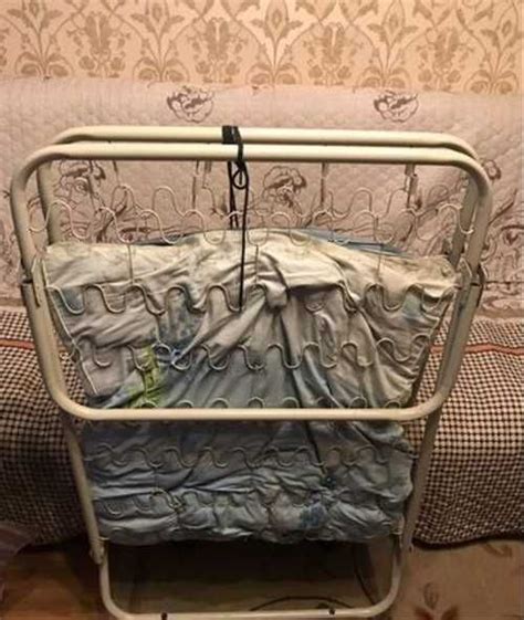 Раскладушка с матрасом на колесиках Москва | Мебель и интерьер ...